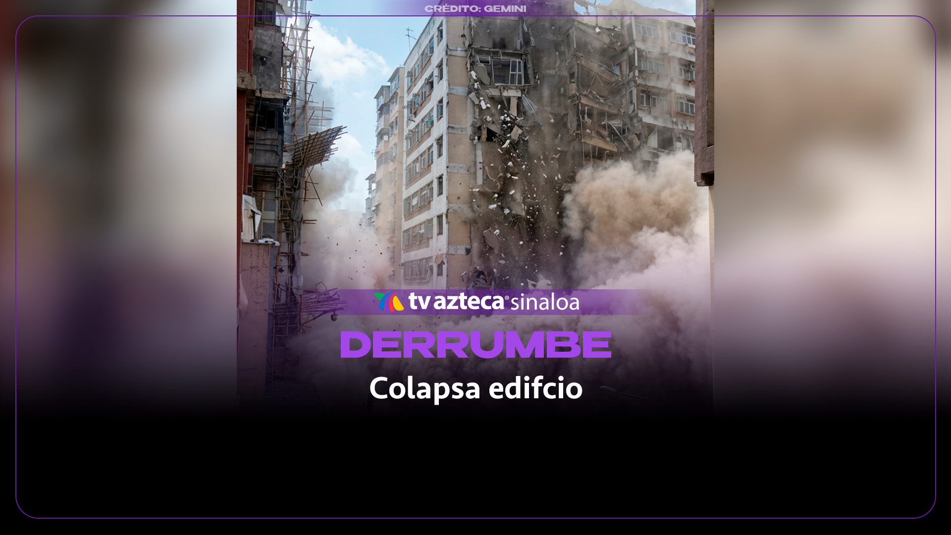 VIDEO| ¡Se vino abajo! edificio de 12 pisos colapsa en plena zona comercial