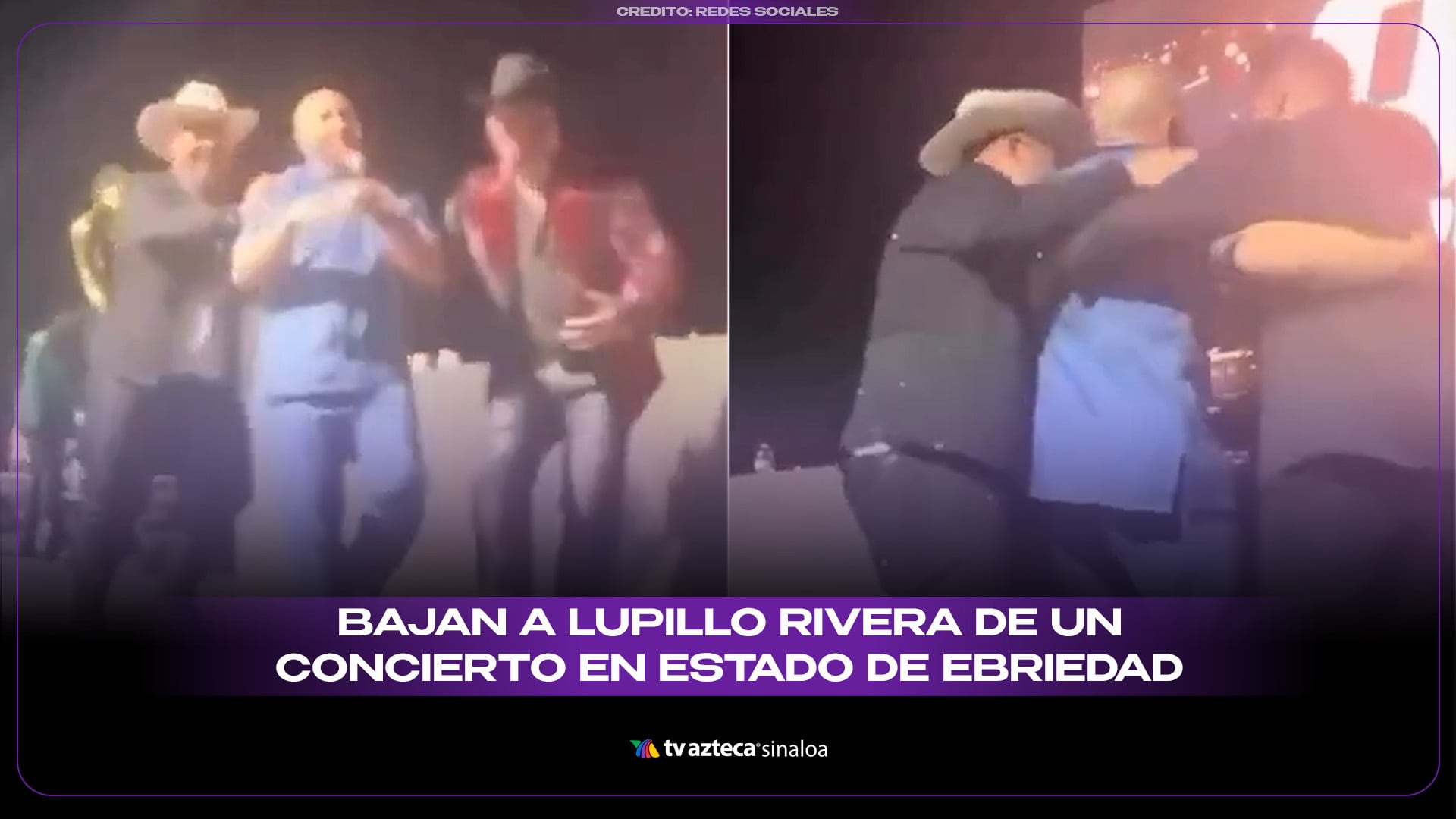 VIDEO| ¿Qué pasó con Lupillo Rivera? Bajan al cantante del escenario en presunto estado de ebriedad