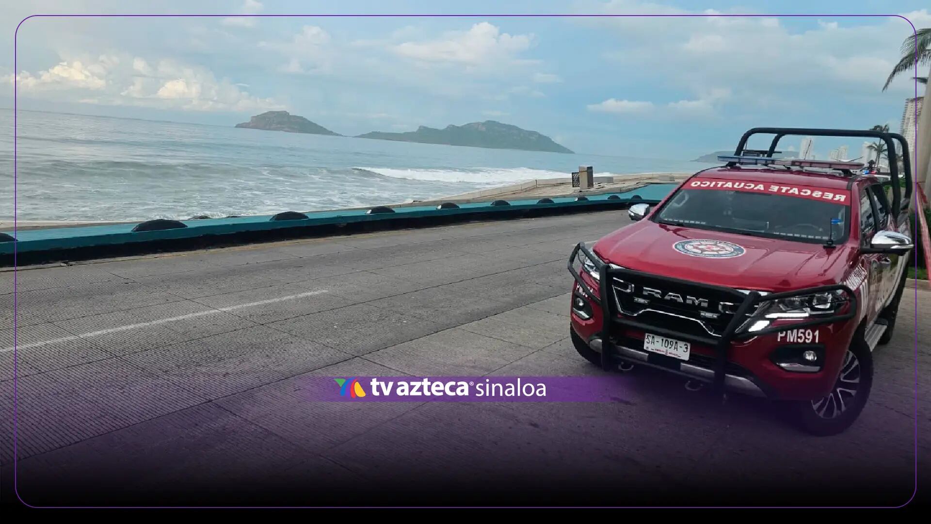 Se hunde el Malecón de Mazatlán; cierran un tramo por socavón 