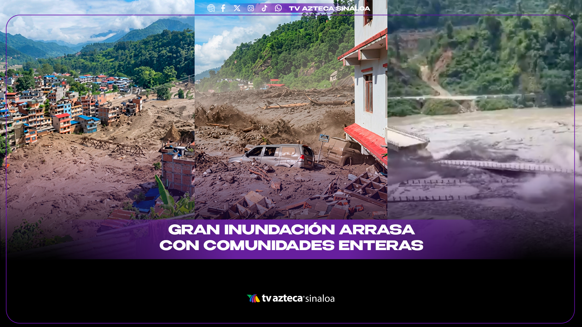 VIDEO| ¡Arrasó con comunidades! Fuerte avalancha e inundación dejan 96 personas sin vida