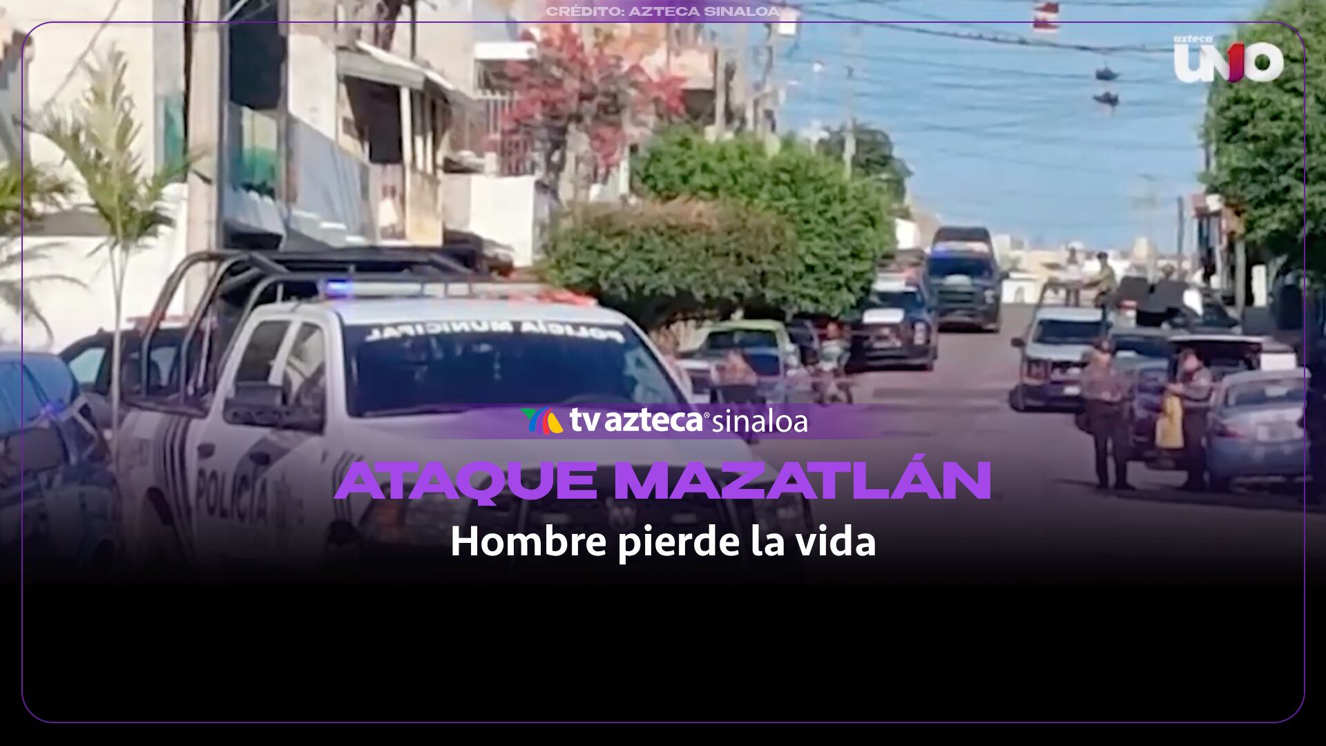 VIDEO | Ataque armado en el centro de Mazatlán deja un hombre sin vida