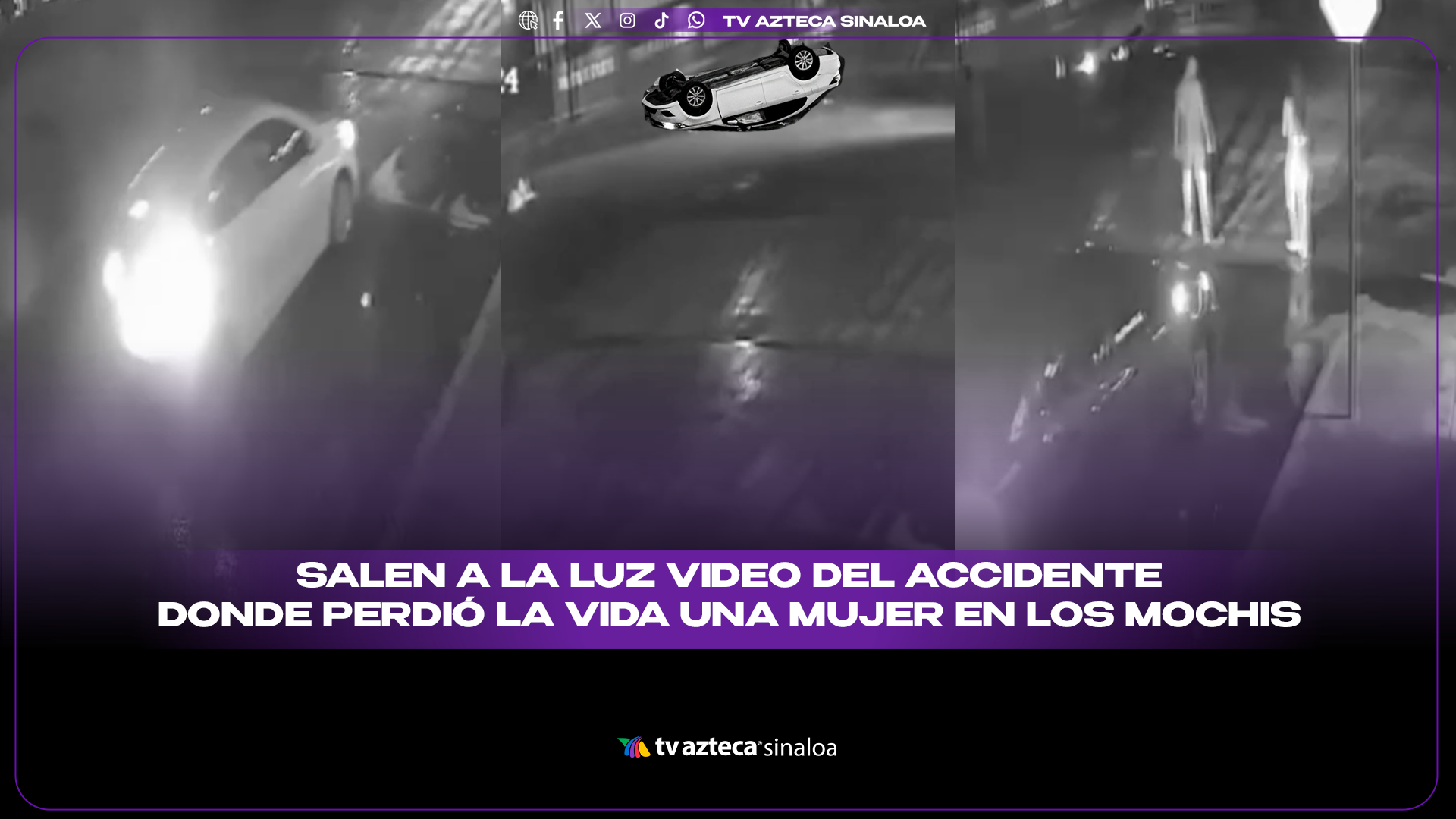 VIDEO| ¡Cayó al dren! Sale a la luz el momento exacto del accidente donde mujer perdió la vida en Los Mochis