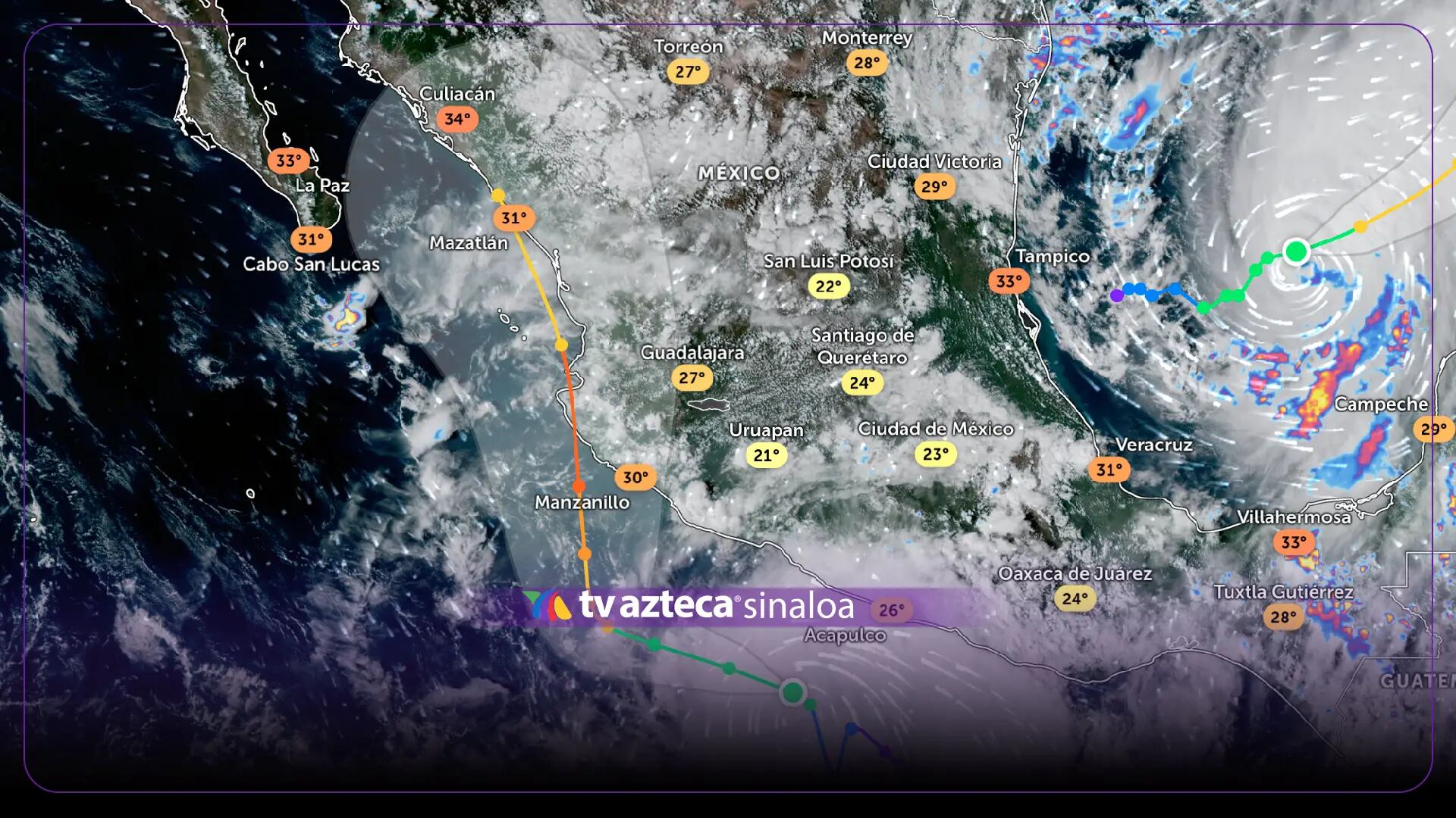 Huracán Simón podría tocar costas de Sinaloa el domingo en categoría 2