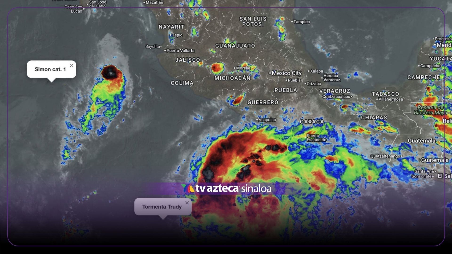 ¡A punto de ser huracán! Tormenta tropical Trudy sigue ganando fuerza; esta es su trayectoria