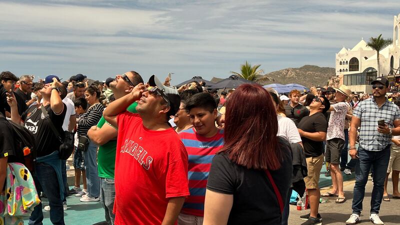 Eclipse solar total en Mazatlán, Sinaloa.