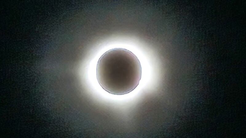 Eclipse solar total en Sinaloa.