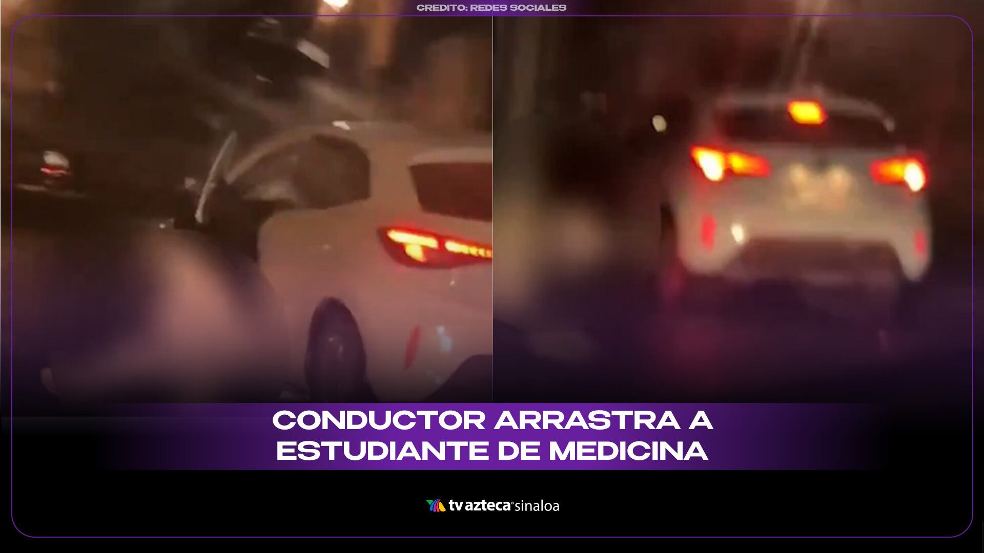 VIDEO FUERTE: Conductor arrastra a estudiante de Medicina y lo estrella contra un poste
