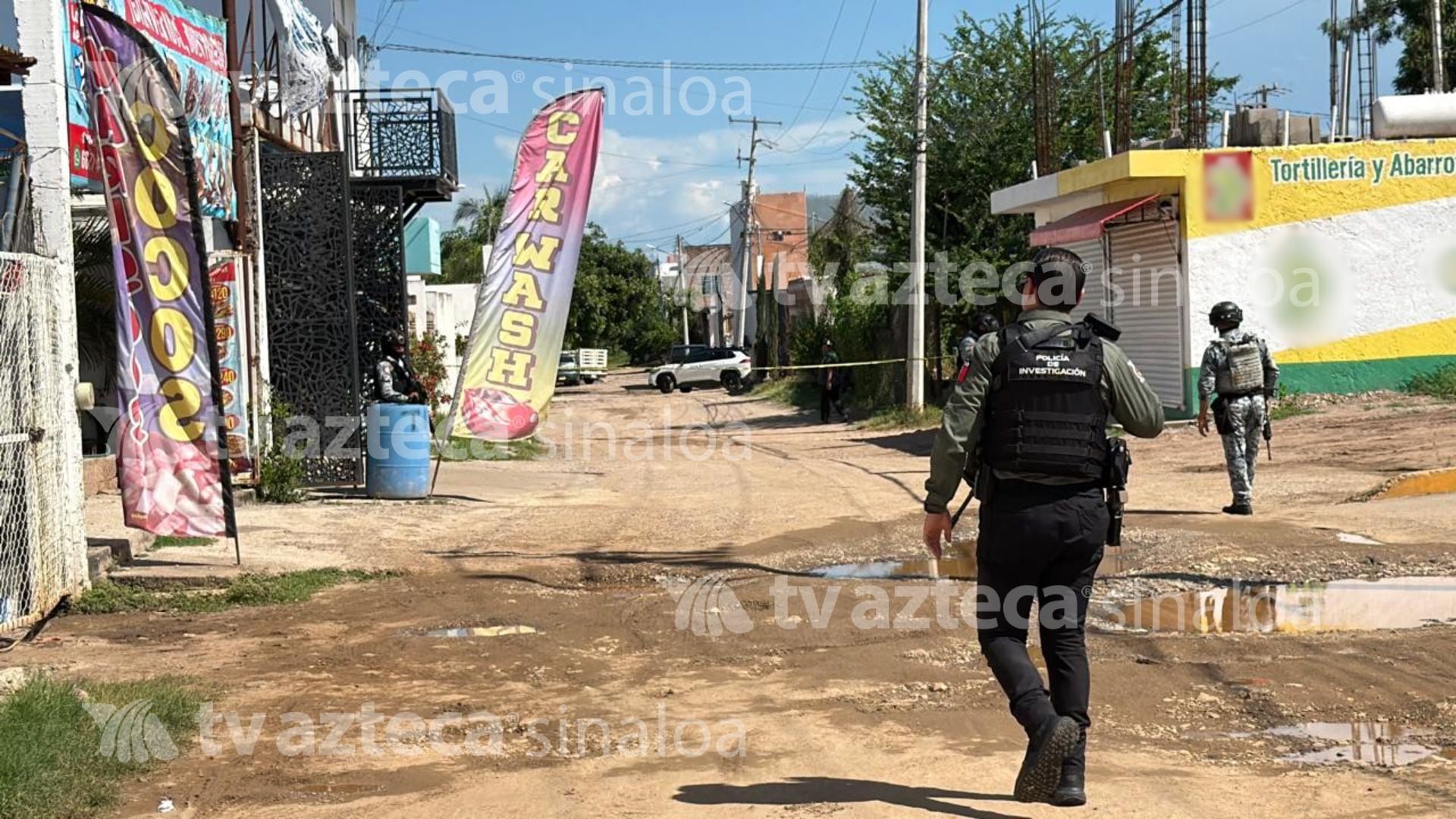 Asesinan a balazos a dos hombres dentro de un autolavado del sector Los Ángeles, en Culiacán