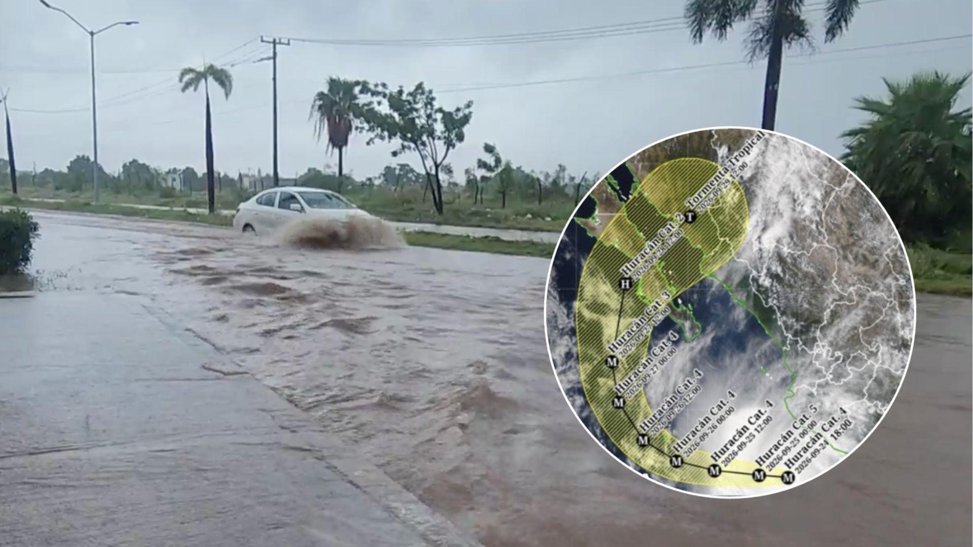 Huracán Polo tocará tierra dos veces; sus efectos podrían alcanzar a Sinaloa