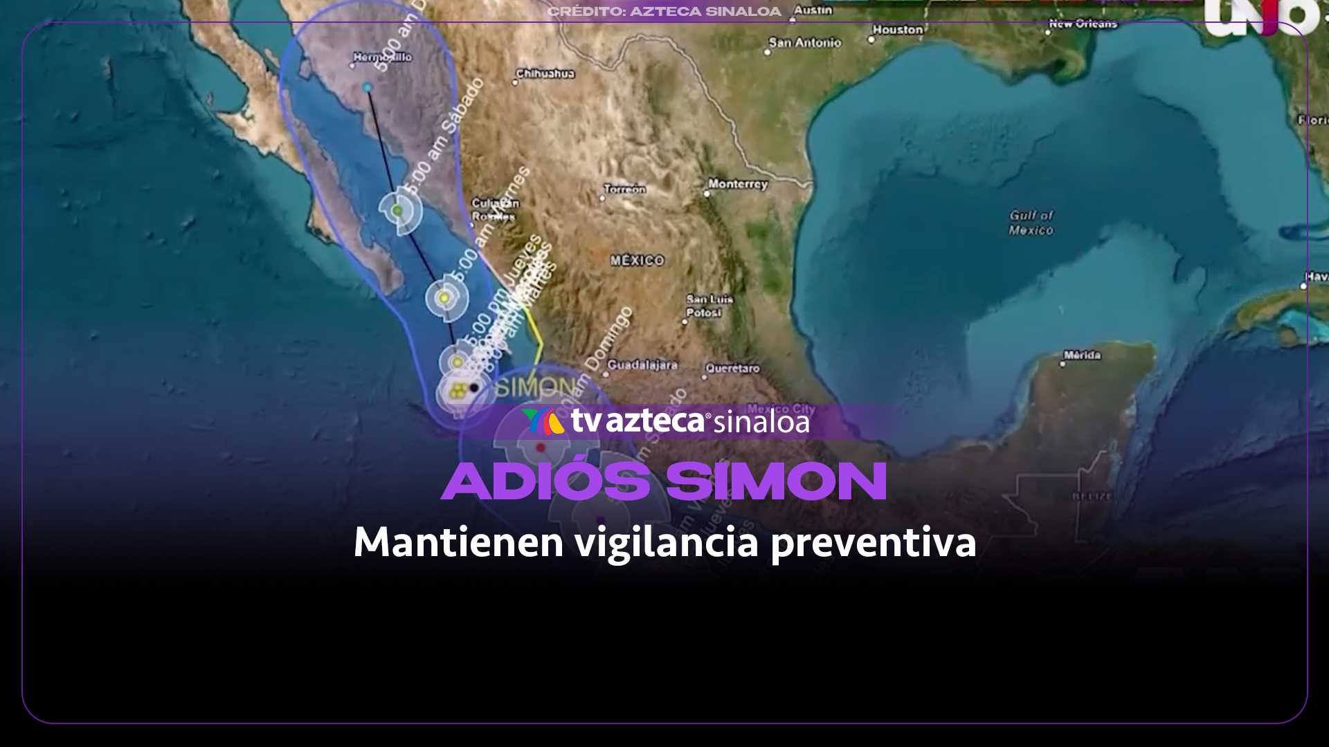 VIDEO| Simon pierde fuerza y deja de representar un riesgo directo para Sinaloa