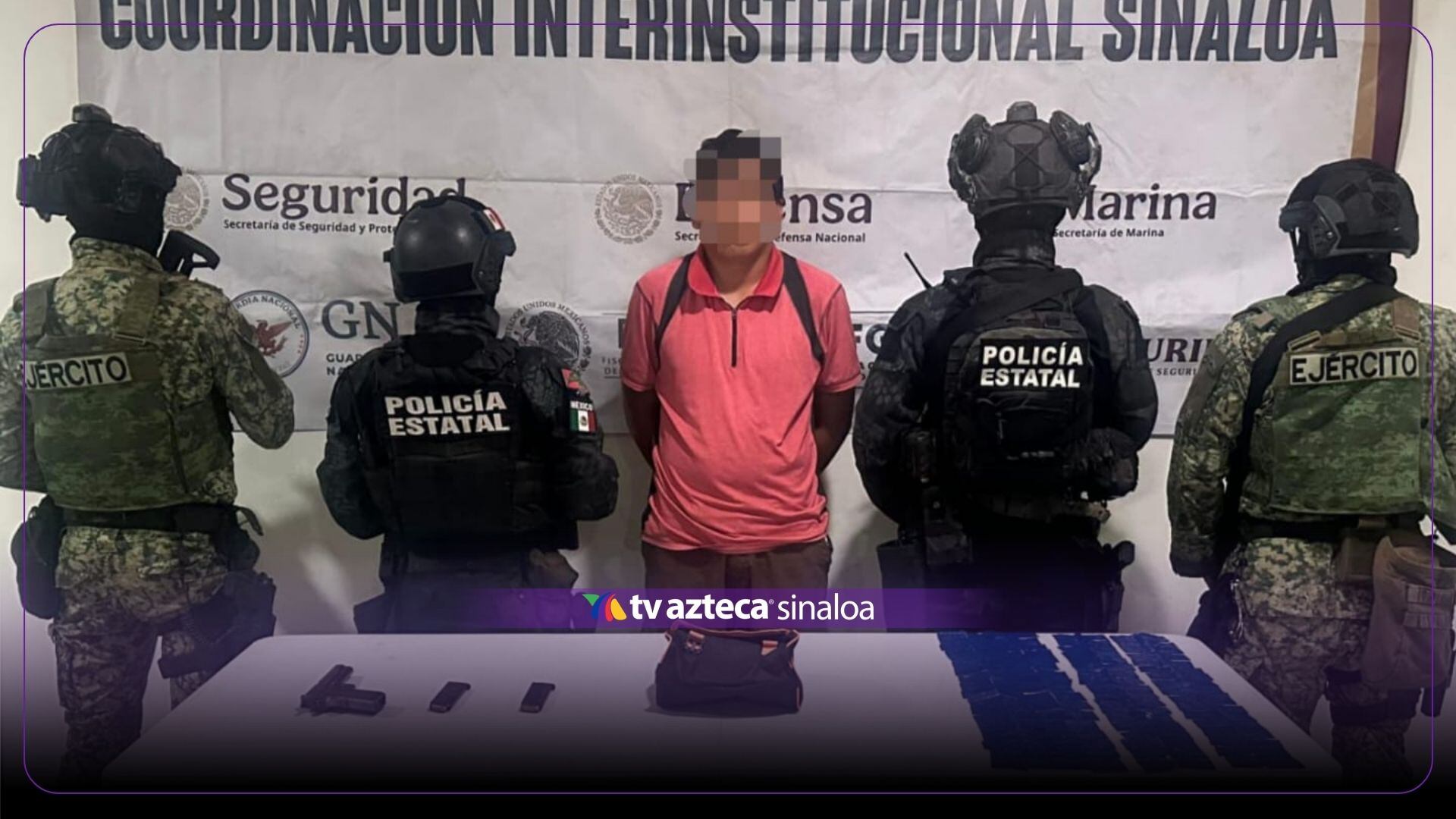¡Lo agarraron con droga y arma! Detienen a un hombre en Zona Dorada, Mazatlán
