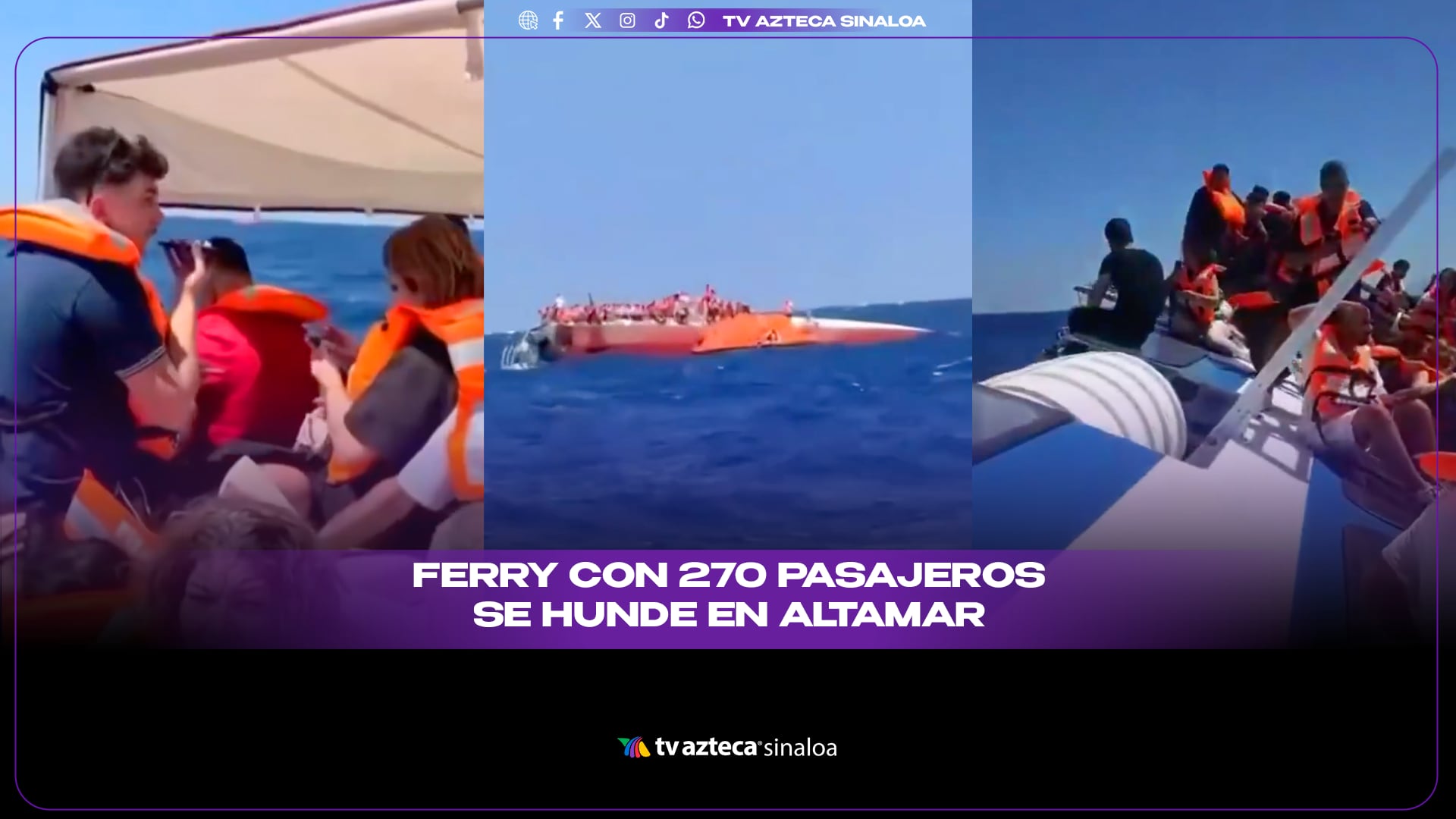 VIDEO| Tr4gedia en el mar! Ferry con 270 pasajeros se hunde y deja al menos 7 personas sin vida