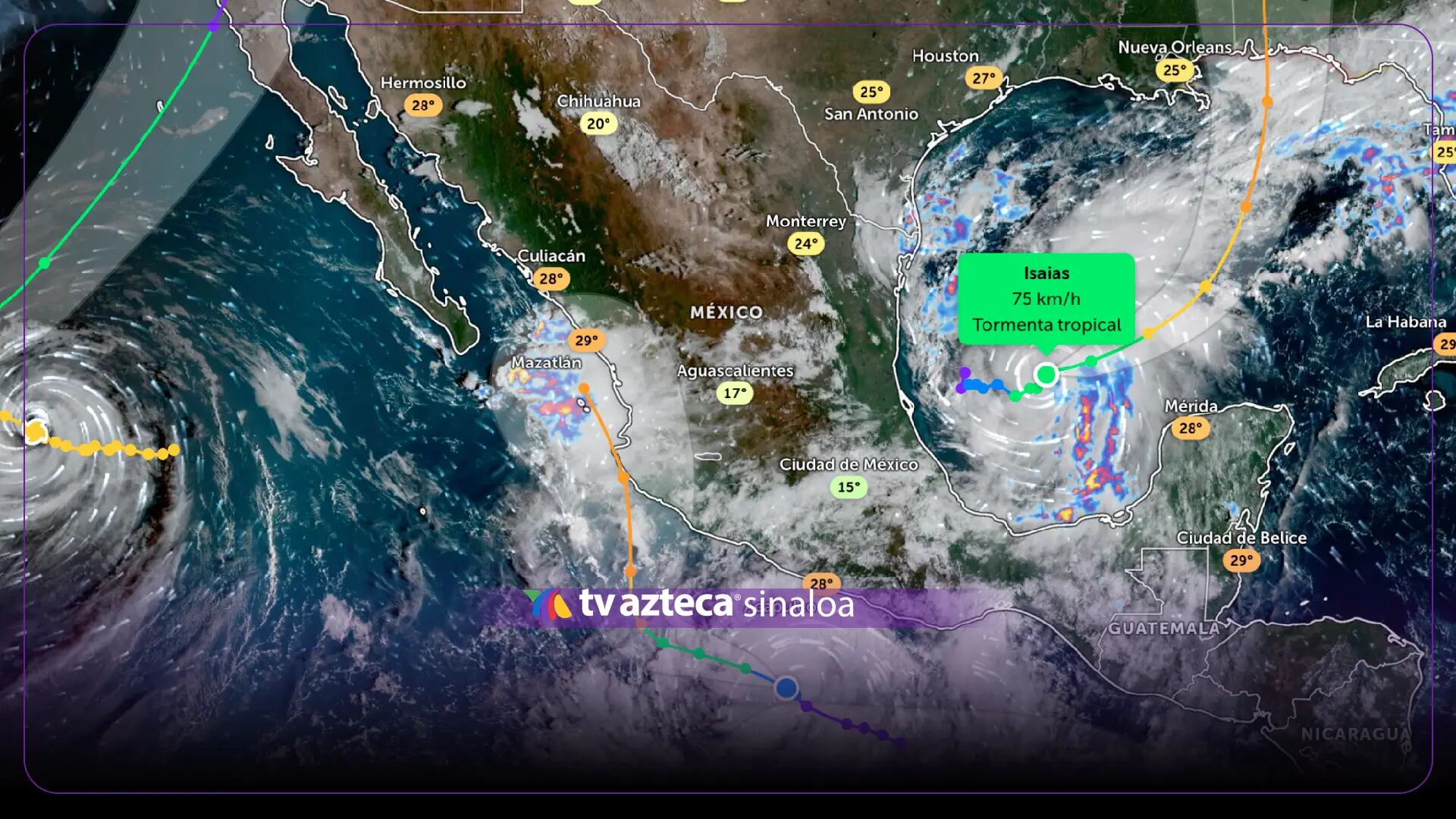 Pronóstico del clima en México y Sinaloa