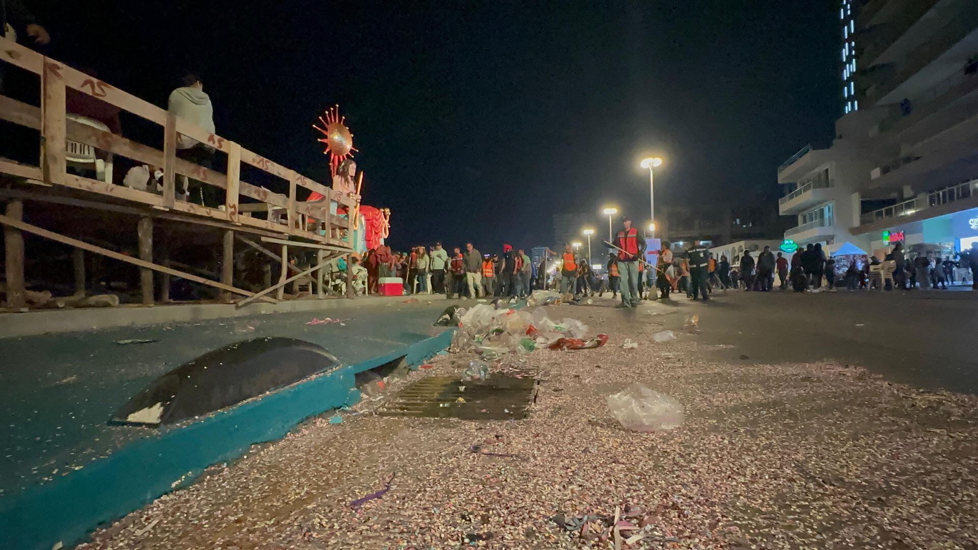 Basura en el Carnaval de Mazatlán