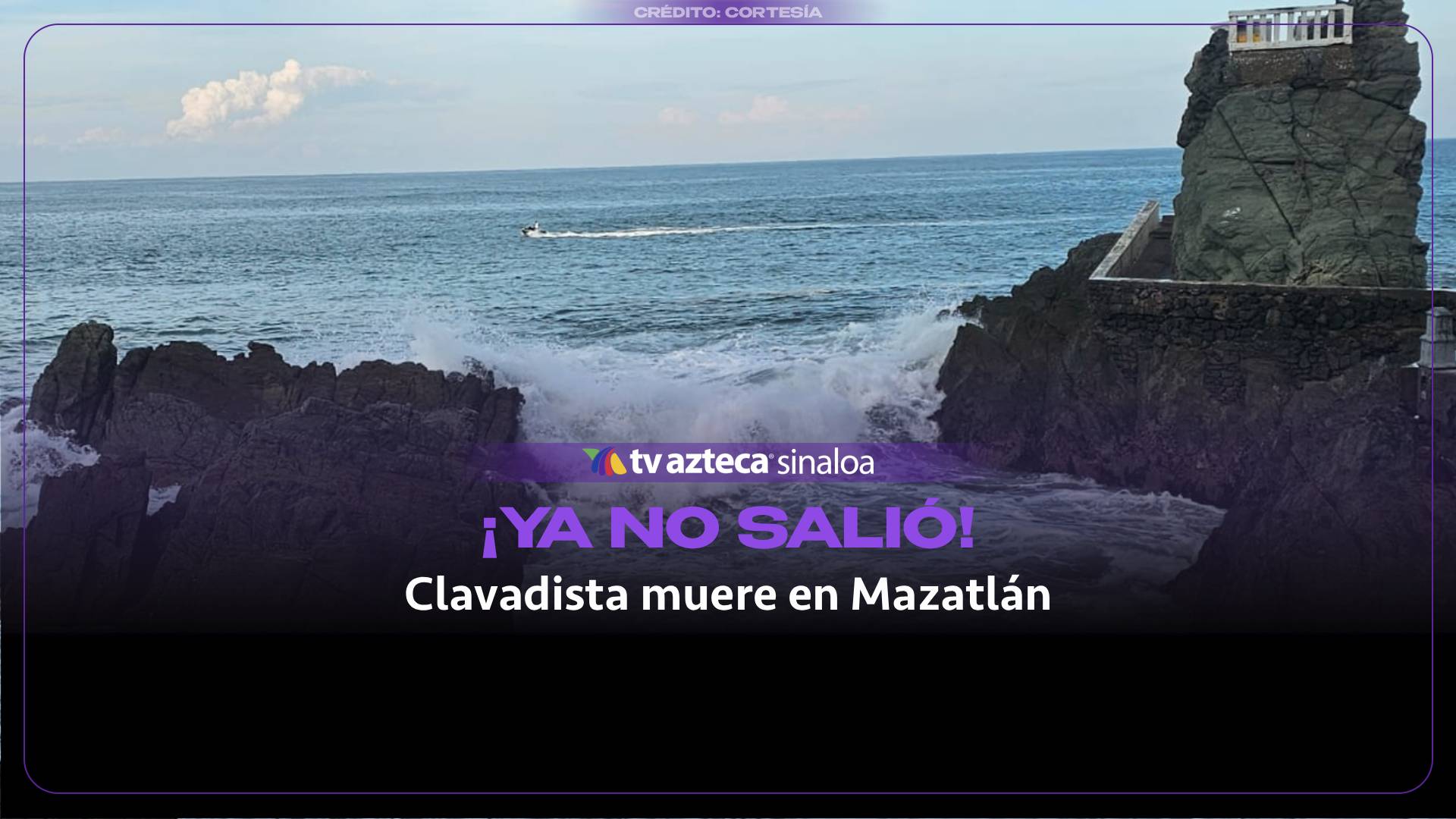 VIDEO | Así fue como murió un clavadista tras lanzarse al mar en Mazatlán