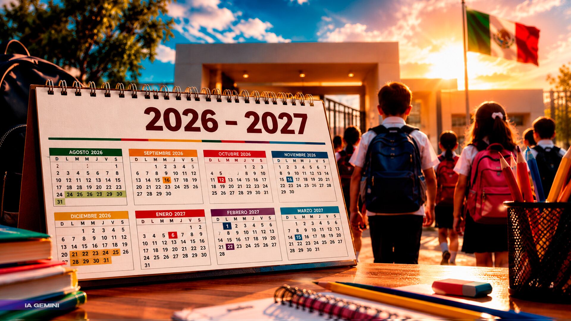Calendario escolar SEP 2026-2027: Fecha oficial de regreso a clases en agosto