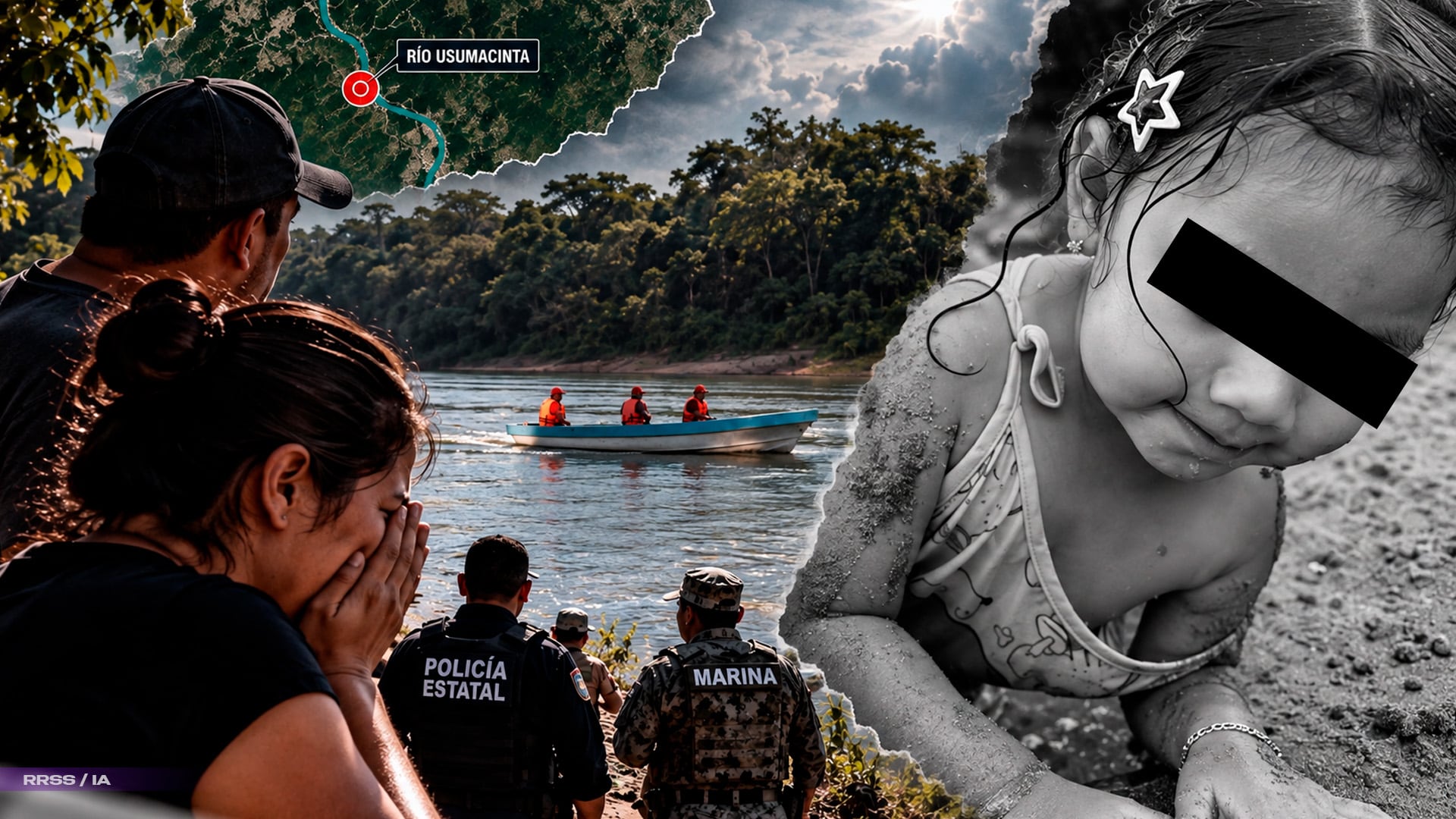 Niña desaparecida río Usumacinta