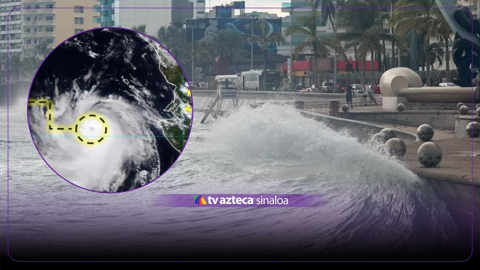 ¡No te confíes! Huracán Simon dejará chubascos y oleaje en Sinaloa; conoce su trayectoria actualizada