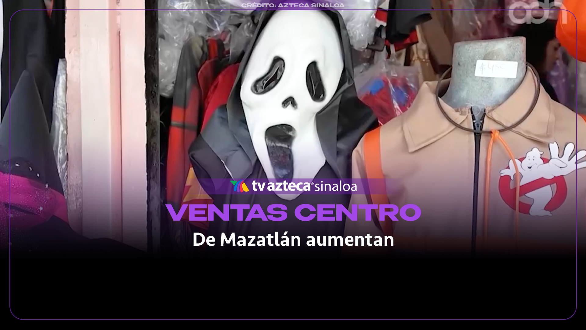 VIDEO| Halloween y Día de Muertos impulsan ventas en el Centro de Mazatlán