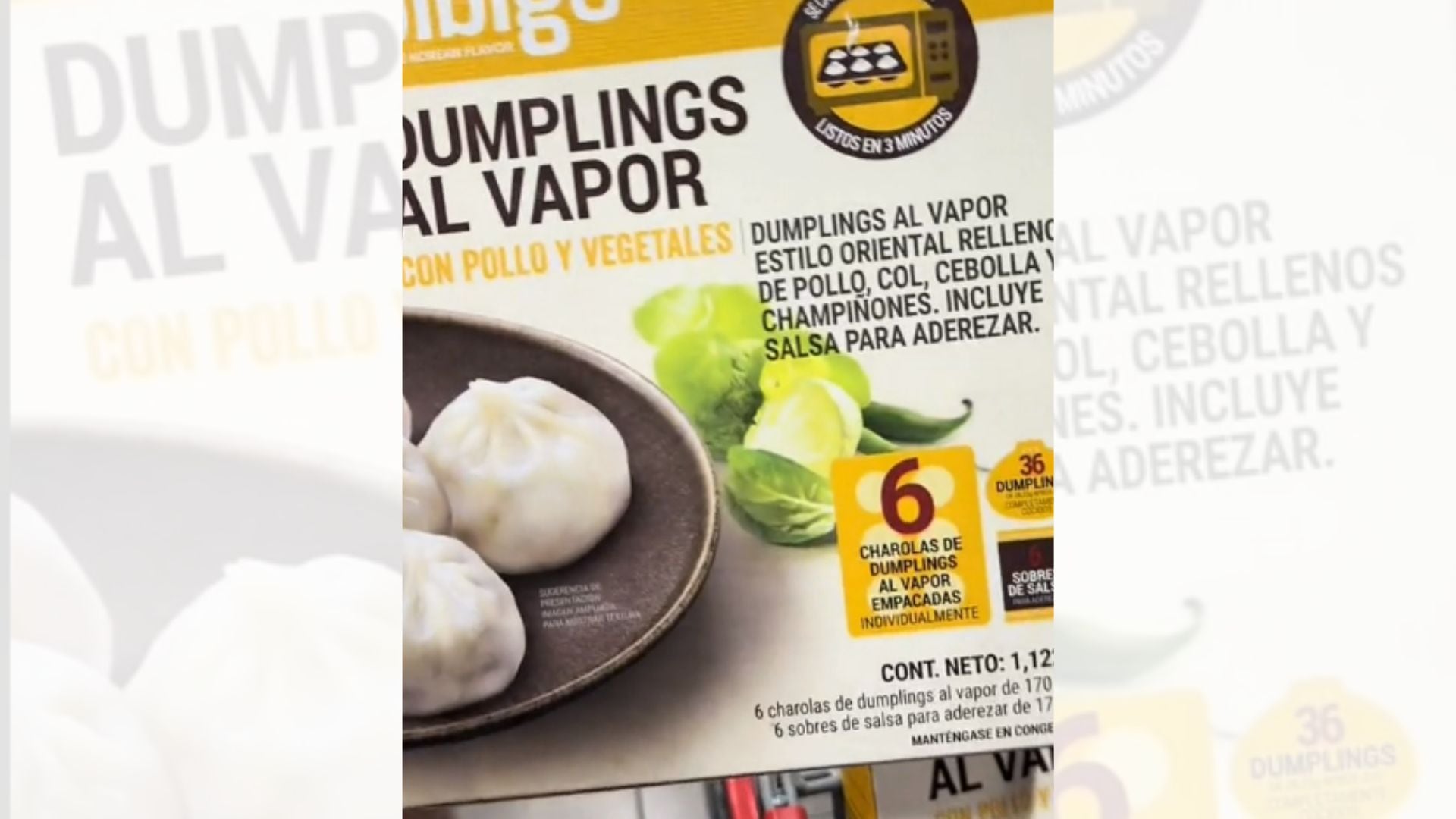 Receta de dumplings de Costco.