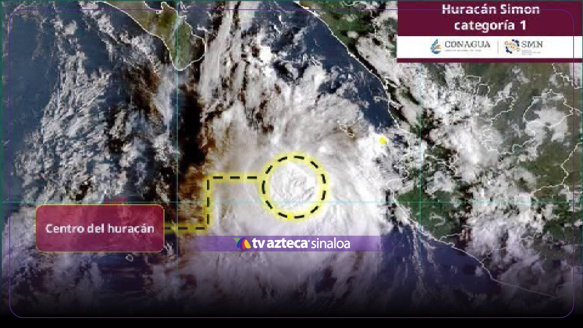 ¿Riesgo directo para Sinaloa? Huracán Simon vuelve a desviarse y esta es su trayectoria