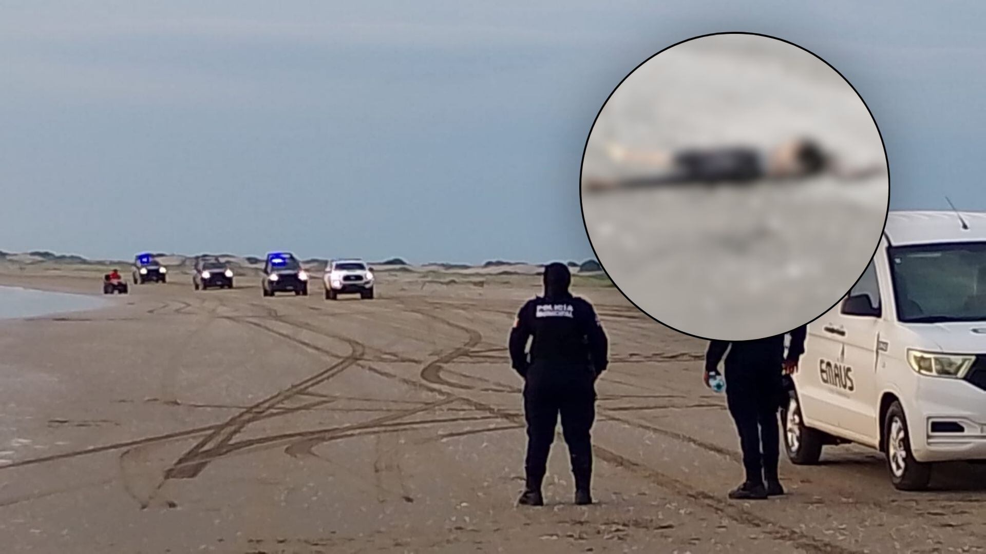 Hallan cadávar en playa El Tambor, Navolato