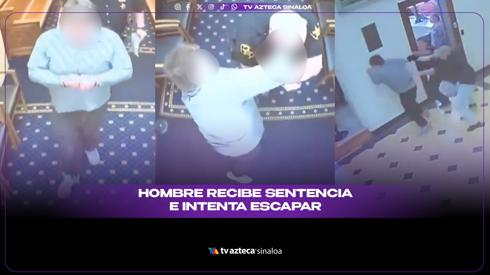 VIDEO| ¡Lo asustó la sentencia! Hombre rompe las esposas e intenta escapar del tribunal: esto paso
