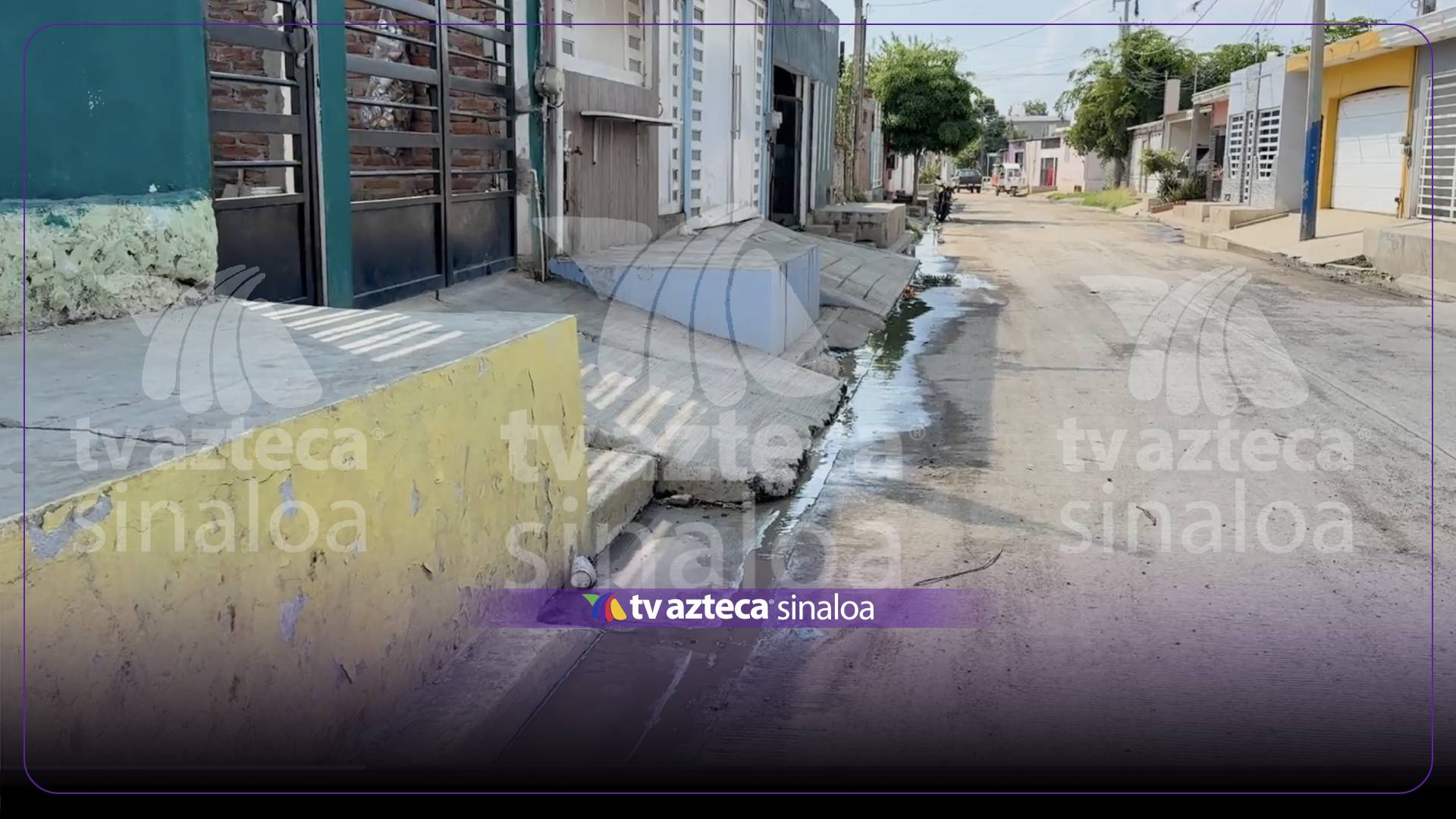 Aguas negras inundan calles de Valles del Ejido y Felicidad en Mazatlán; llevan así 10 años