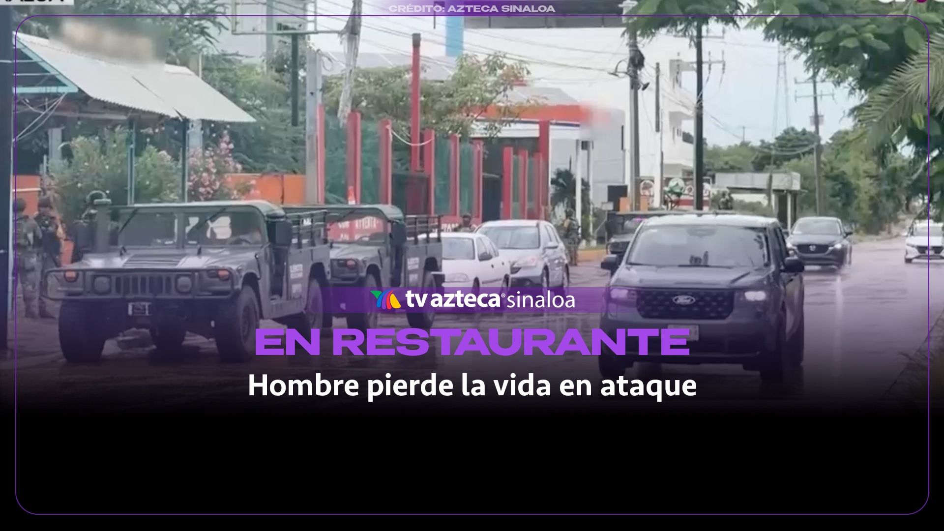 VIDEO| Ataque armado en restaurante de Mazatlán deja dos hombres sin vida