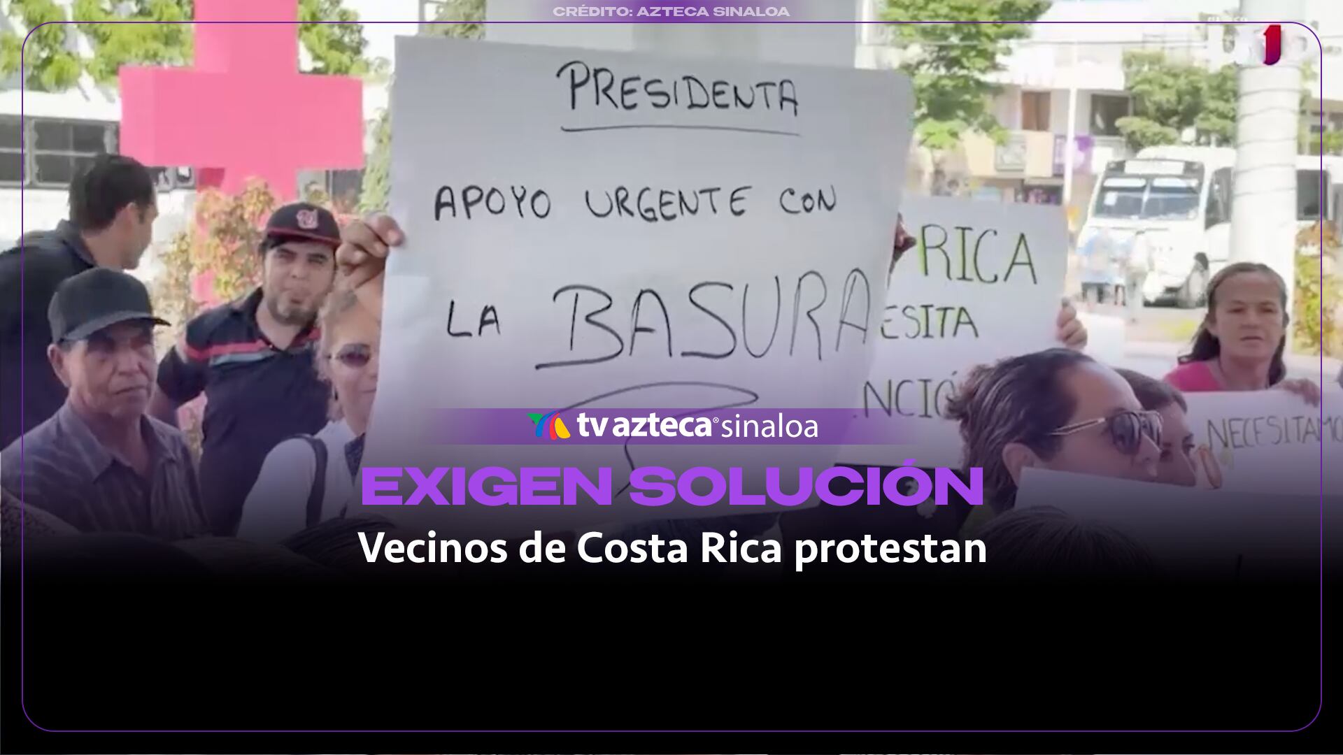 VIDEO| Habitantes de Costa Rica exigen solución a problemas de basura, alumbrado y vialidades