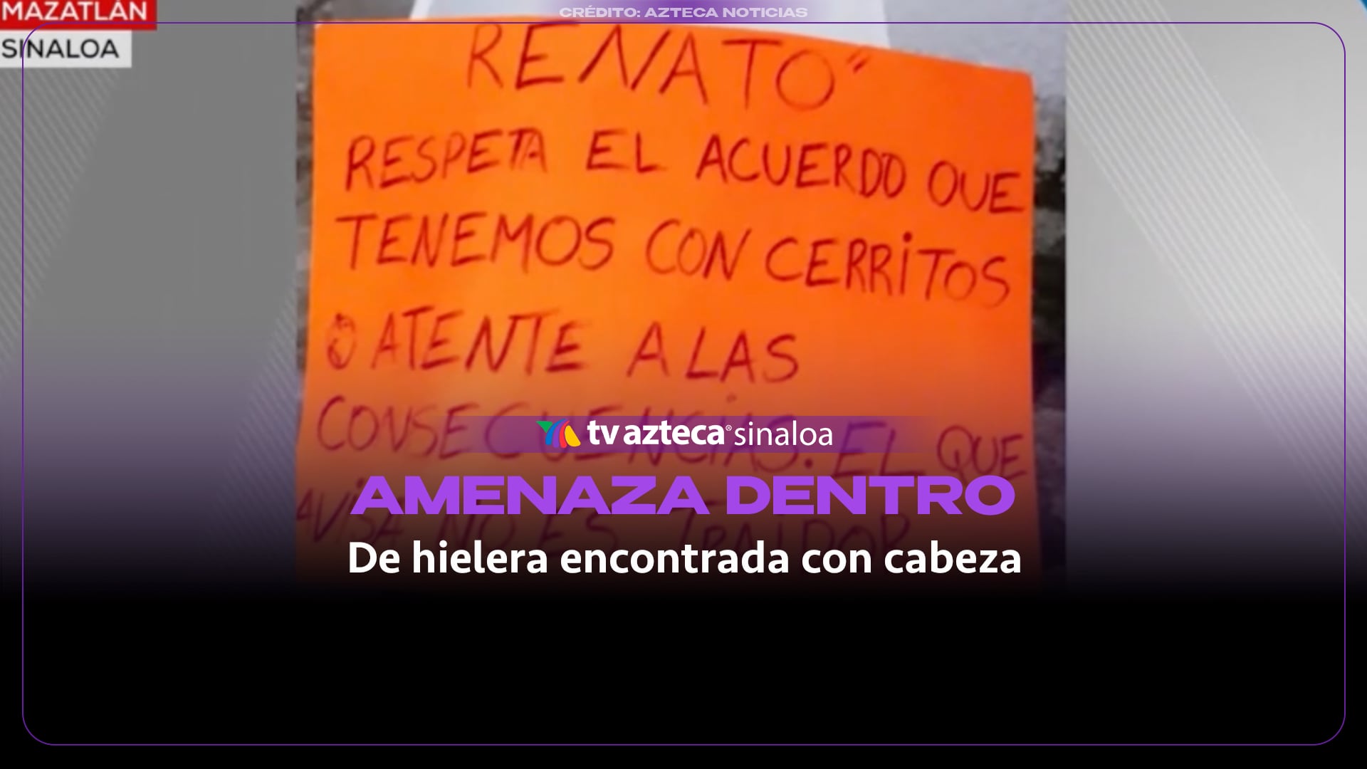 Junto con la cabeza humana abandonada en Mazatlán, dejaron un mensaje amenazante: esto decía