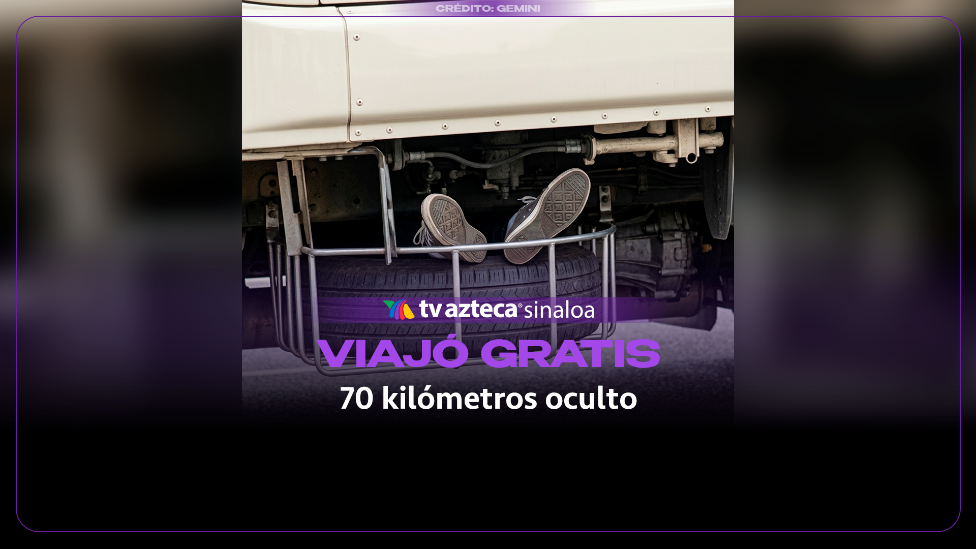 VIDEO| ¡70 kilómetros escondido! Adolescente viaja debajo de un autobús