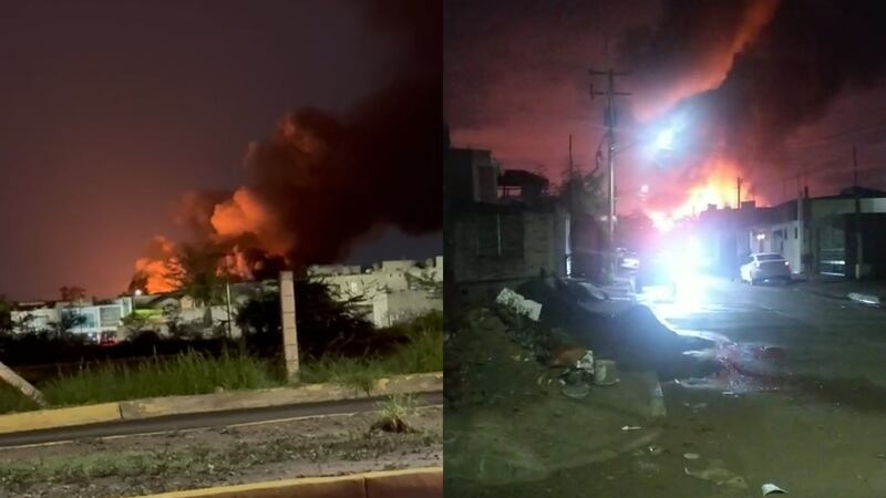 Se registra fuerte incendio en la colonia Juntas de Humaya en Culiacán