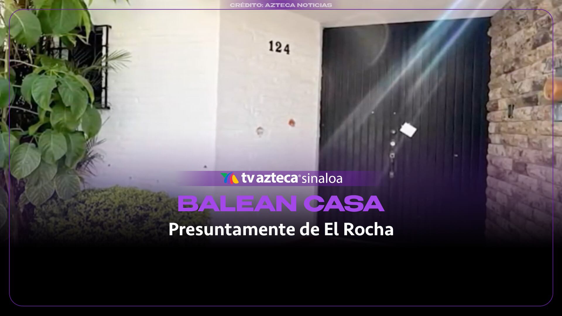 Así balearon otra casa de Rubén Rocha Moya; utilizada en campaña 2021