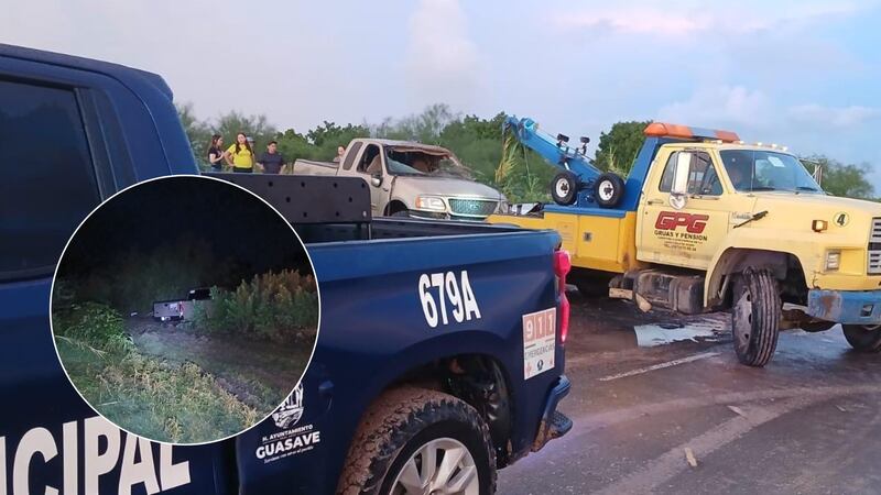 Jóvenes caen en un dren en Guasave