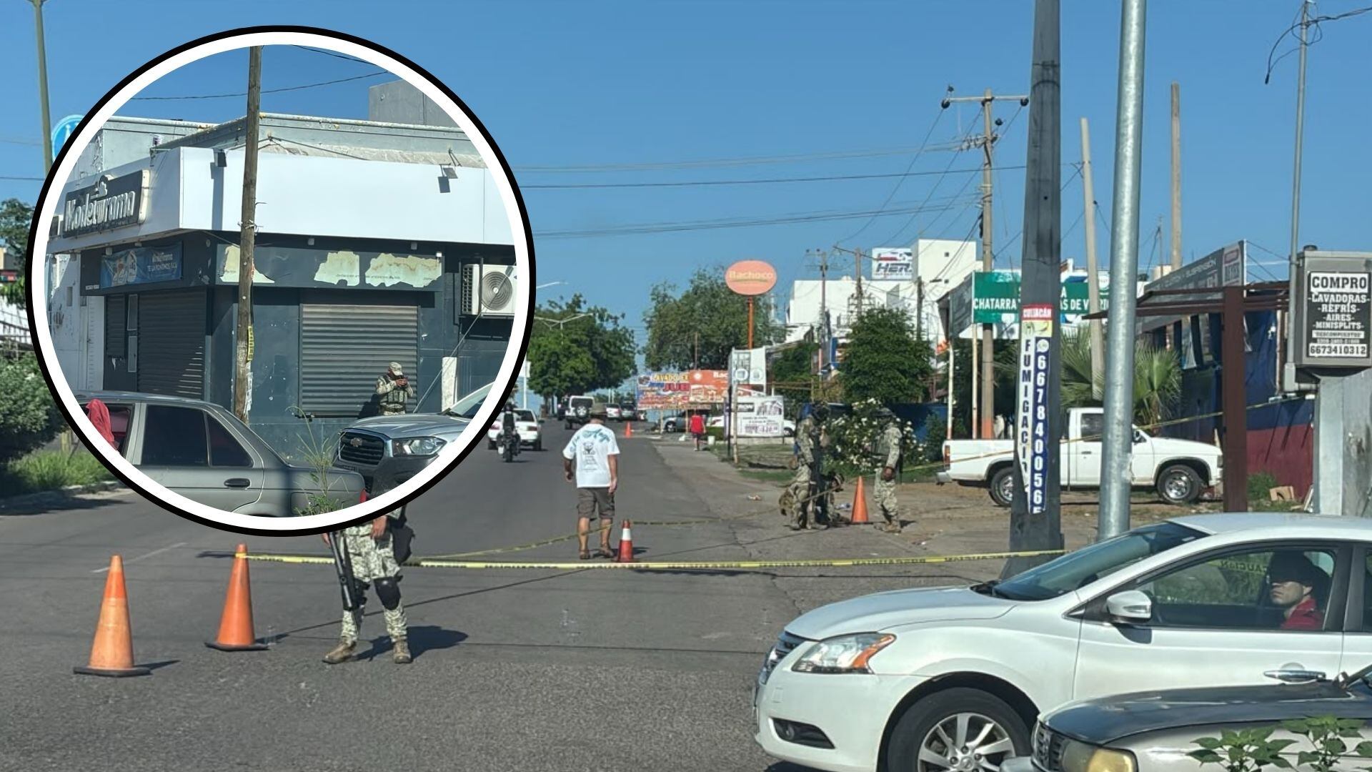 Expendio baleado en Culiacán