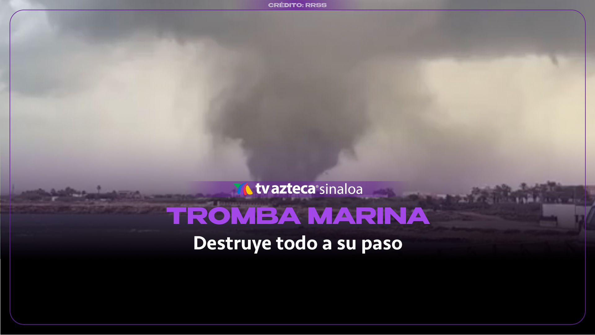 VIDEO| Una pareja voló por los aires luego de que una tromba marina impactara en la ciudad