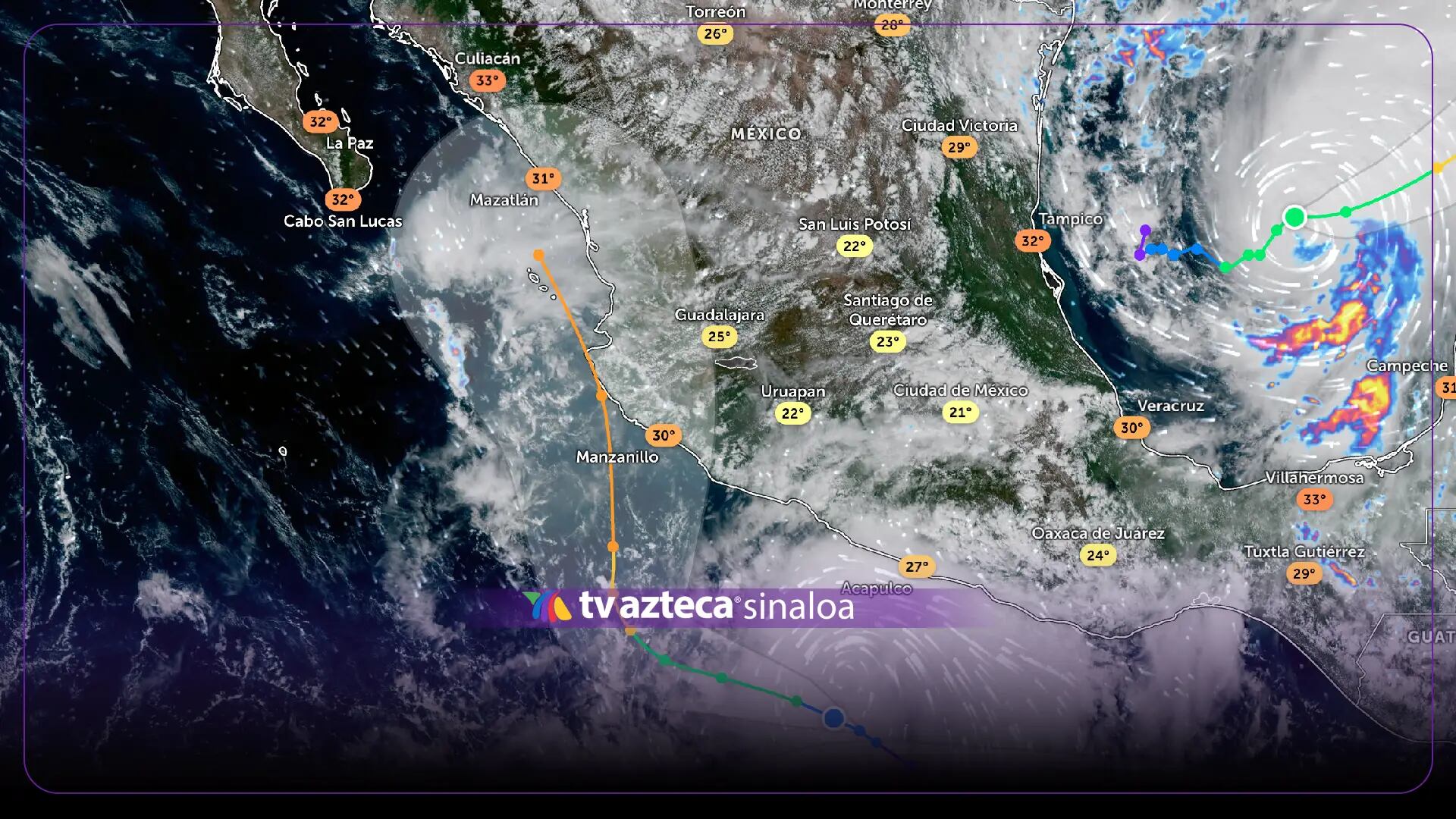 Depresión tropical en el Pacífico podría convertirse en huracán categoría 2 con dirección a Sinaloa