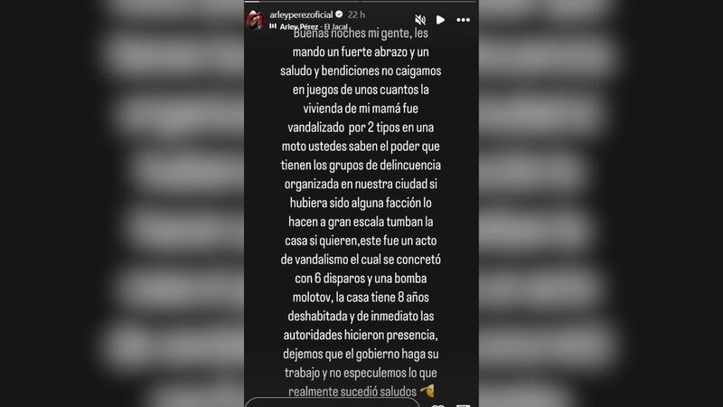 Arley Pérez confirma ataque a balazos contra la casa de su mamá en la colonia Amistad en Culiacán, Sinaloa. (1).jpg
