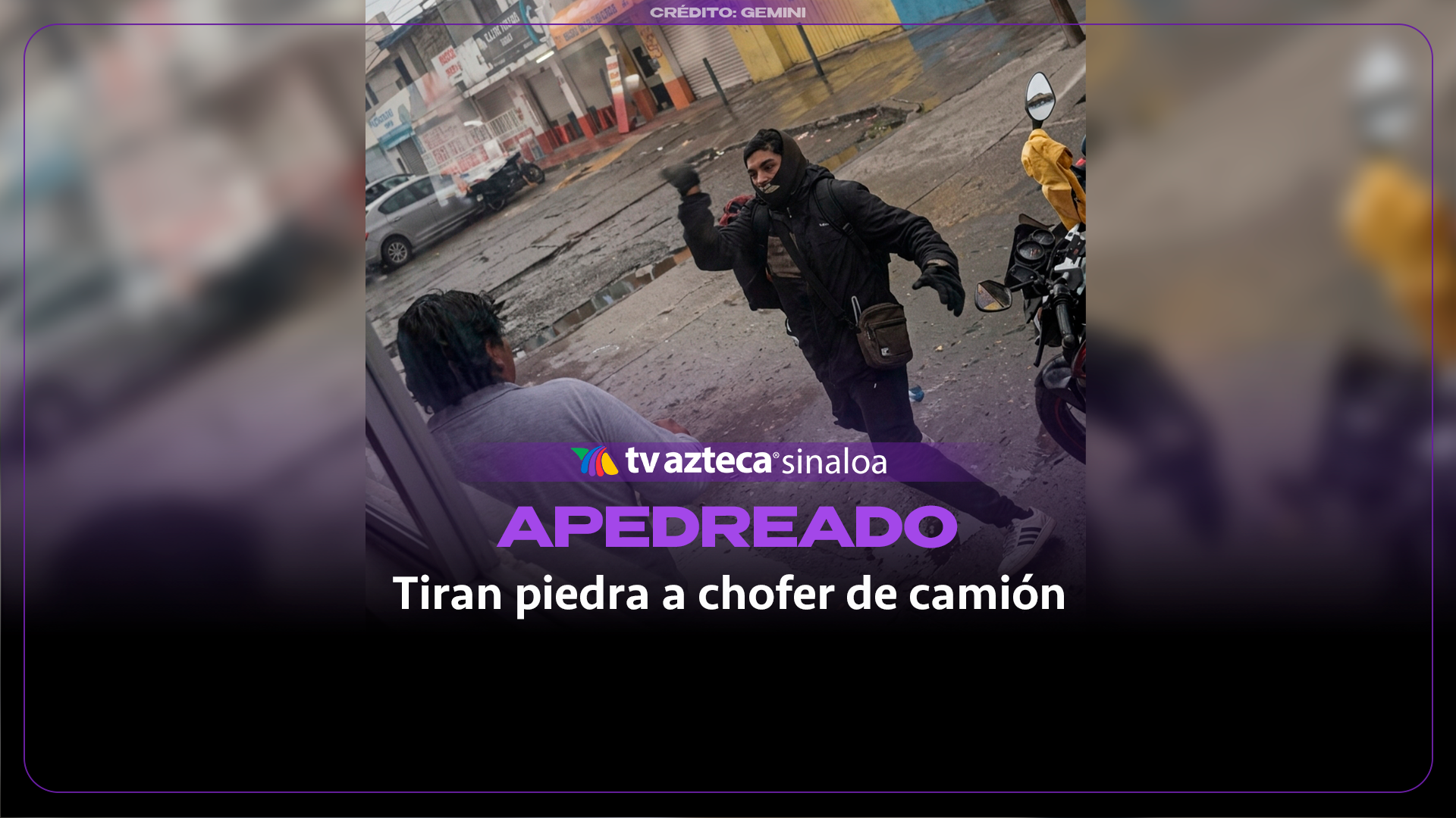 VIDEO| ¡Lo apedreo! Confrontación en vía pública deja herido a chofer de camión