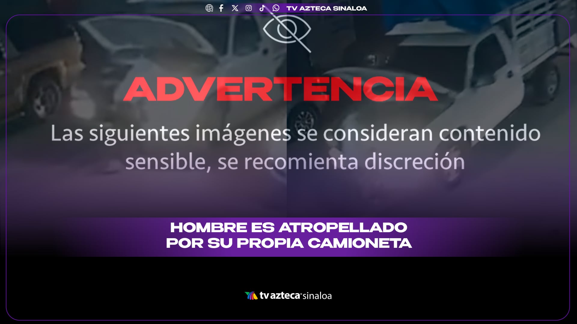 VIDEO| ¡Lo atropelló su propia camioneta! Joven revisaba una falla cuando el vehículo comenzó a avanzar