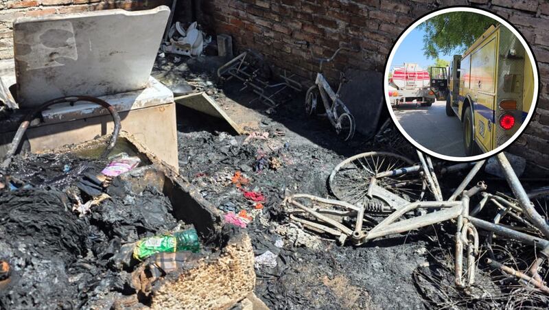Incendio en casa de Los Mochis