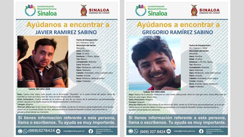 Turistas de CDMX desaparecidos en Mazatlán