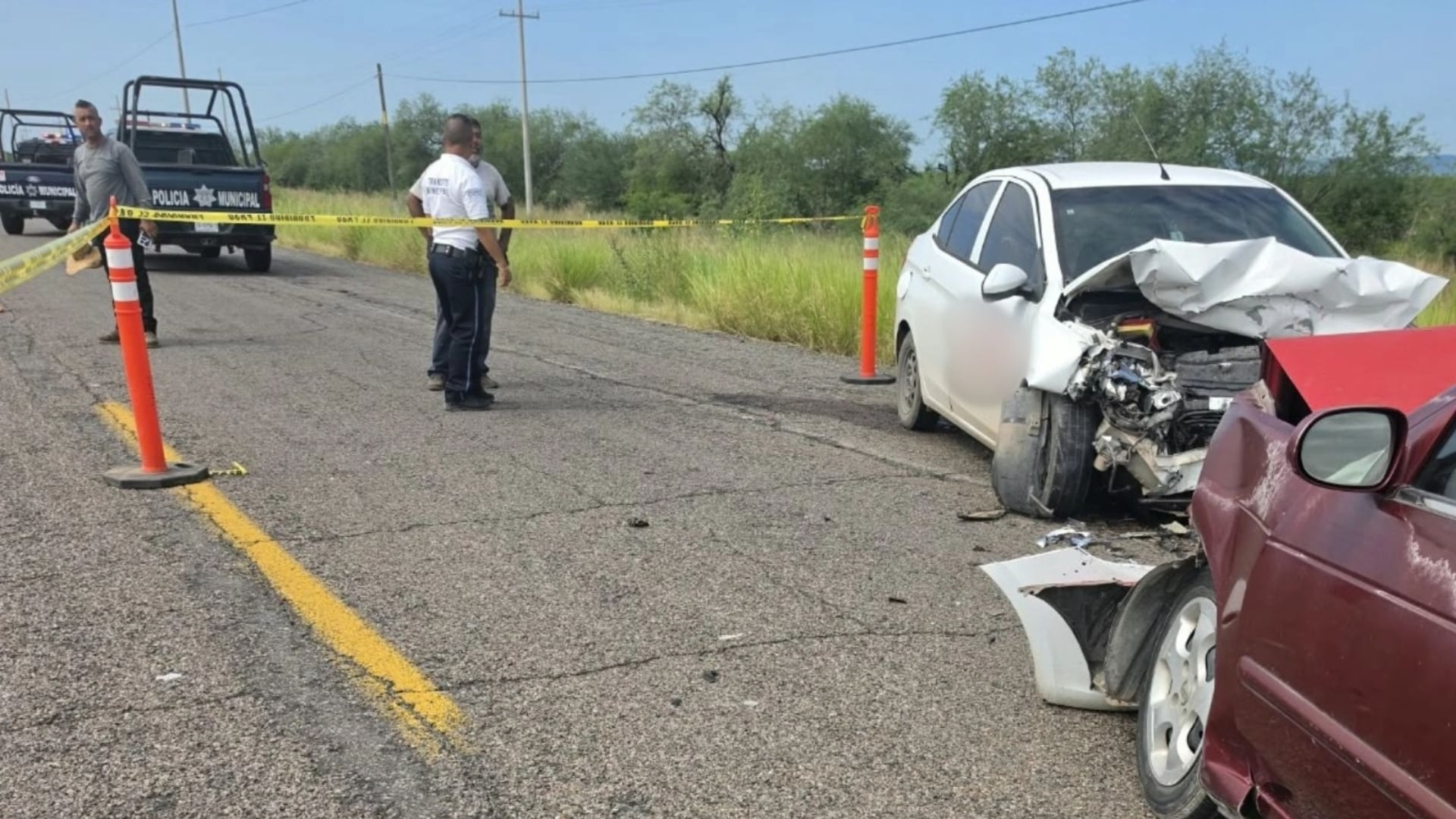 Tres heridos y una persona sin vida, el saldo de un choque en la carretera Mochis-Choix