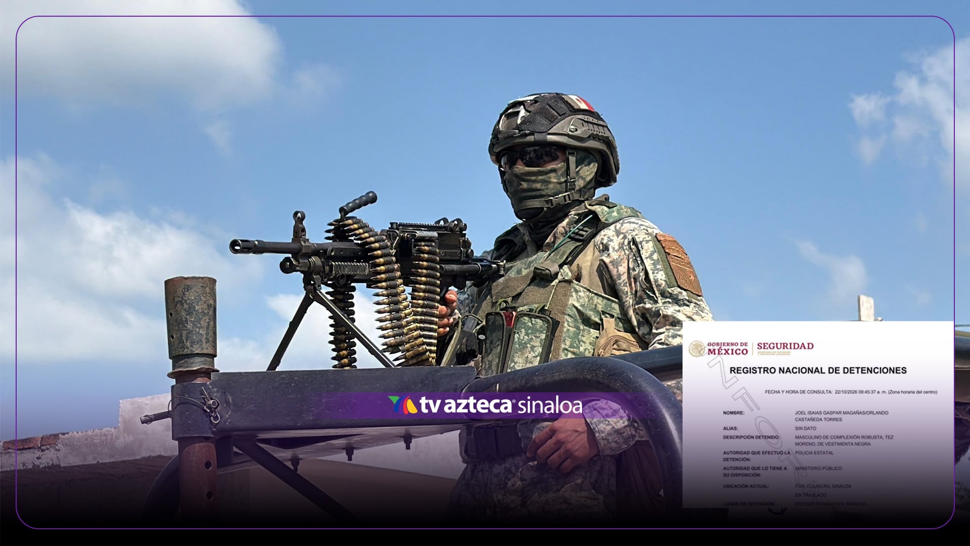 Cae ‘El Coco Ranas’ en Culiacán, presunto generador de violencia de un grupo delictivo de Sinaloa
