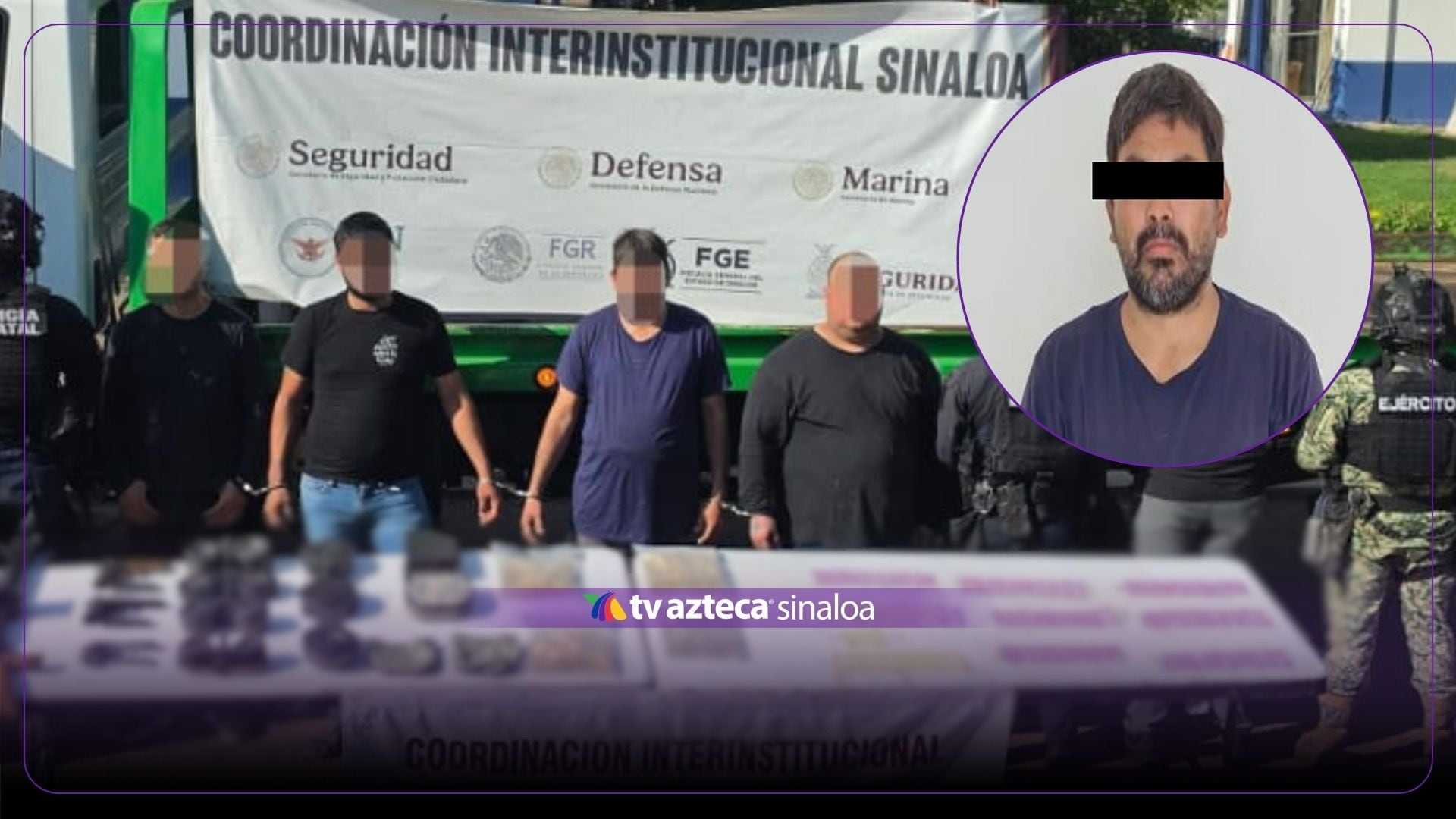 Caen “El Pokémon” y otros presuntos delincuentes en Culiacán; los acusan de tráfico de armas
