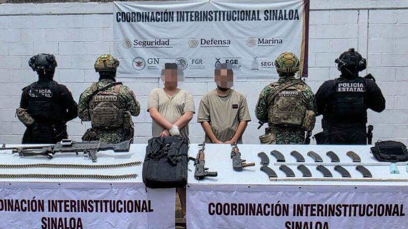 Caen dos sujetos armados en Culiacán; estarían vinculados con ataque a Sergio Torres y Ely Montoya